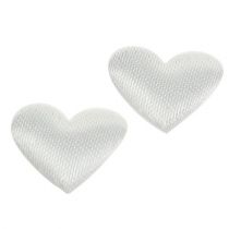 Artículo Decoración para controlar Corazones Blanco 14mm 800pcs