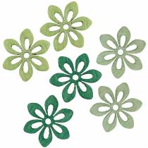 decoracíones para esparcir flor verde, verde claro, menta flores de madera para esparcir 144p