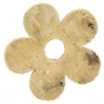 Artículo Decoración dispersa madera corteza flores abedul vintage Ø5cm 36 piezas
