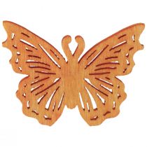 Artículo Decoración dispersa mariposa decoración de mesa de madera primavera 4×3cm 72 piezas