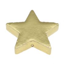 Artículo Mezcla de estrellas decorativas dispersas 4-5 cm oro mate 72 piezas