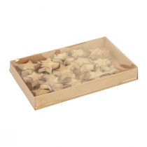 Artículo Decoración dispersa Estrellas navideñas Estrellas de madera flameadas Ø4cm 24 piezas