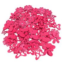 Decoración de madera para esparcir Rosa Surtido 2cm - 4cm 72pzs