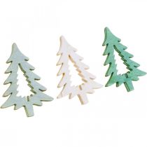 Artículo Decoración dispersa árbol de Navidad verde 4cm 72 piezas