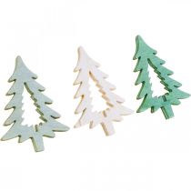 Artículo Scatter decoración Navidad abeto verde 4cm 72p