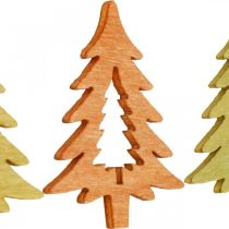 Artículo Scatter decoración Navidad abeto naranja 4cm 72p