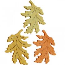 Artículo Decoración de mesa otoño hojas de otoño hojas de decoración dispersas 4cm 72 piezas