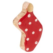 Artículo Calcetines de lunares, decoración navideña para la mesa, 6 cm, 8 unidades