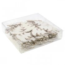 Artículo Decoración dispersa árbol de Navidad brillo blanco 4cm 72 piezas
