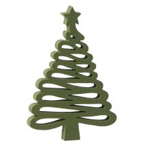 Artículo Scatter estrella navideña abeto verde 3x4,5cm 72 piezas