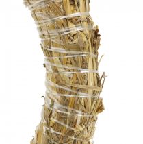 Artículo Corona de paja corona de paja en blanco 30/6cm 2 piezas
