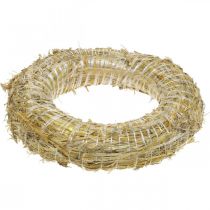 Artículo Corona de paja Ø35cm natural - corona decorativa para manualidades y Adviento, juego de 5