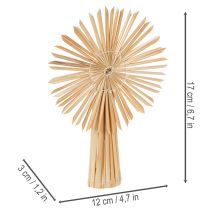 Artículo Juego de estrellas de paja para adornos de árbol de Navidad, figuras y estrellas, 35 piezas