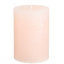 Artículo Stumpen velas rosas rosa claro liso 70×100mm 4 piezas