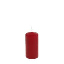 Artículo Velas de pilar rojas H100mm Ø50mm rojo viejo 12uds