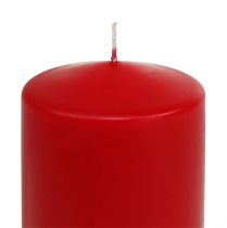 Artículo Vela pilar 120/80 roja 6ud