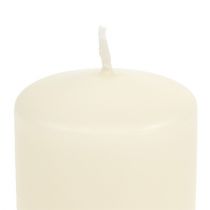 Artículo Velas de pilar velas color crema H70mm Ø50mm 12ud