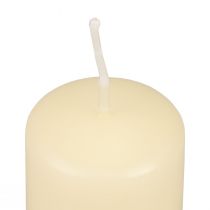 Artículo Velas de pilar, velas de Adviento, velas crema 60/40 mm, 24 unidades