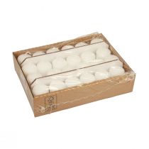 Artículo Velas de pilar blancas velas de Adviento velas pequeñas 60/40mm 24 piezas