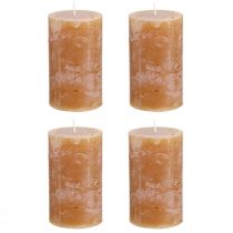 Artículo Velas de pilar velas de caramelo color liso 60x100mm 4 piezas
