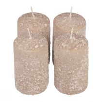 Artículo Velas de pilar velas navideñas beige 60×100mm 4ud