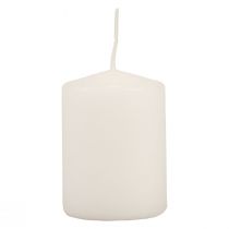 Artículo Velas de pilar blancas velas de Adviento velas pequeñas 70/50 mm 24 piezas