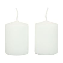 Artículo Velas de pilar blancas H70mm Ø50mm 12 uds