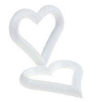 Artículo Corazón de poliestireno abierto 18cm 2uds