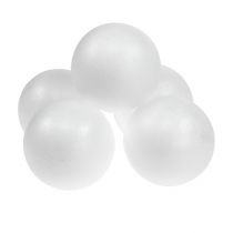 Artículo Pelota poliestireno Ø10cm blanco 5uds