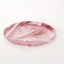 Artículo Bandeja decorativa, roja, diseño minimalista, 27 cm.