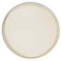 Artículo Bandeja decorativa de metal de 30 cm con platillo para decoración de plantas.