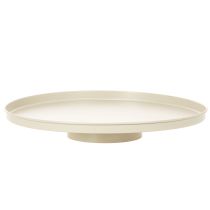 Artículo Plato decorativo de metal con forma de flor, redondo, 41 cm, para mesa.