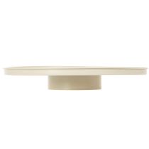 Artículo Plato decorativo de metal con forma de flor, redondo, 41 cm, para mesa.