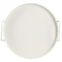 Artículo Bandeja con prácticas asas, estilo vintage, para ideas de decoración versátiles con flores y materiales naturales, 30 cm.