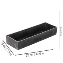 Artículo Bandeja rectangular con asas, bandeja decorativa para mesa, 32 cm.