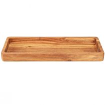 Artículo Bandeja rectangular de madera de acacia engrasada 40x15x4cm