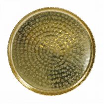 Bandeja decorativa, placa de metal oriental, decoración de mesa Ø25cm