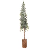 Artículo Árbol de Navidad artificial con base, escarchado, como decoración invernal, 90 cm.