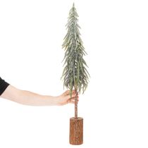Artículo Árbol de Navidad artificial con base, escarchado, como decoración invernal, 90 cm.