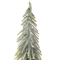 Artículo Árbol de Navidad artificial con base, escarchado, como decoración invernal, 90 cm.