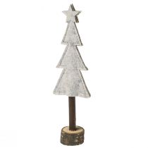 Artículo Decoración para árbol de Navidad fieltro estrella corazón beige rojo Al. 21 cm 4 piezas