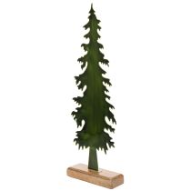 Artículo Árbol de Navidad decorativo sobre base de madera, decoración de mesa, Navidad, 46 cm