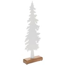 Artículo Árbol de Navidad decorativo sobre base de madera, decoración de mesa, Navidad, 46 cm
