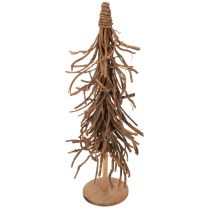 Artículo Árbol decorativo hecho de ramas de sauce sobre una base de madera, 68 cm.
