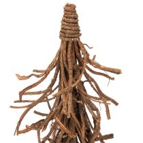 Artículo Árbol decorativo hecho de ramas de sauce sobre una base de madera, 68 cm.
