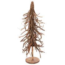 Artículo Árbol decorativo hecho de ramas de sauce sobre una base de madera, 68 cm.