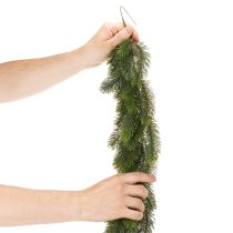 Artículo Guirnalda artificial de abeto, verde, para decoración festiva, 180 cm.