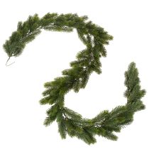 Artículo Guirnalda artificial de abeto, verde, para decoración festiva, 180 cm.
