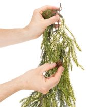 Artículo Guirnalda artificial de ramas de pino con piñas para decoración de Adviento, 218 cm.
