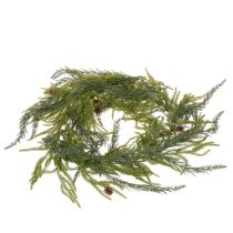 Artículo Guirnalda artificial de ramas de pino con piñas para decoración de Adviento, 218 cm.